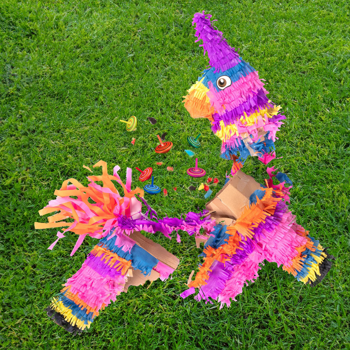 24xKREISEL - Multicolor, Holz (4/4.5/4cm) - Relaxdays