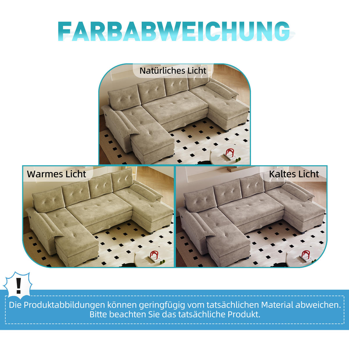WOHNLANDSCHAFT Kamel 278/127/87 cm 4-Sitzer Modular mit USB-Ladefunktion - Cognac, Textil (278/87/127cm) - PANGIVO