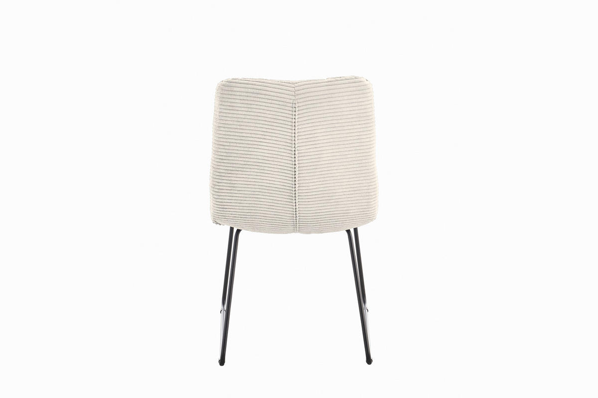 ESSZIMMERSTUHL NEW CHARME Cremeweiß Cord - Creme, Textil (52/87/66cm) - KAWOLA