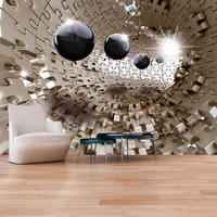 SELBSTKLEBENDE FOTOTAPETE 196/140 cm - Beige/Braun, Kunststoff/Textil (196/1cm) - KUNSTLOFT