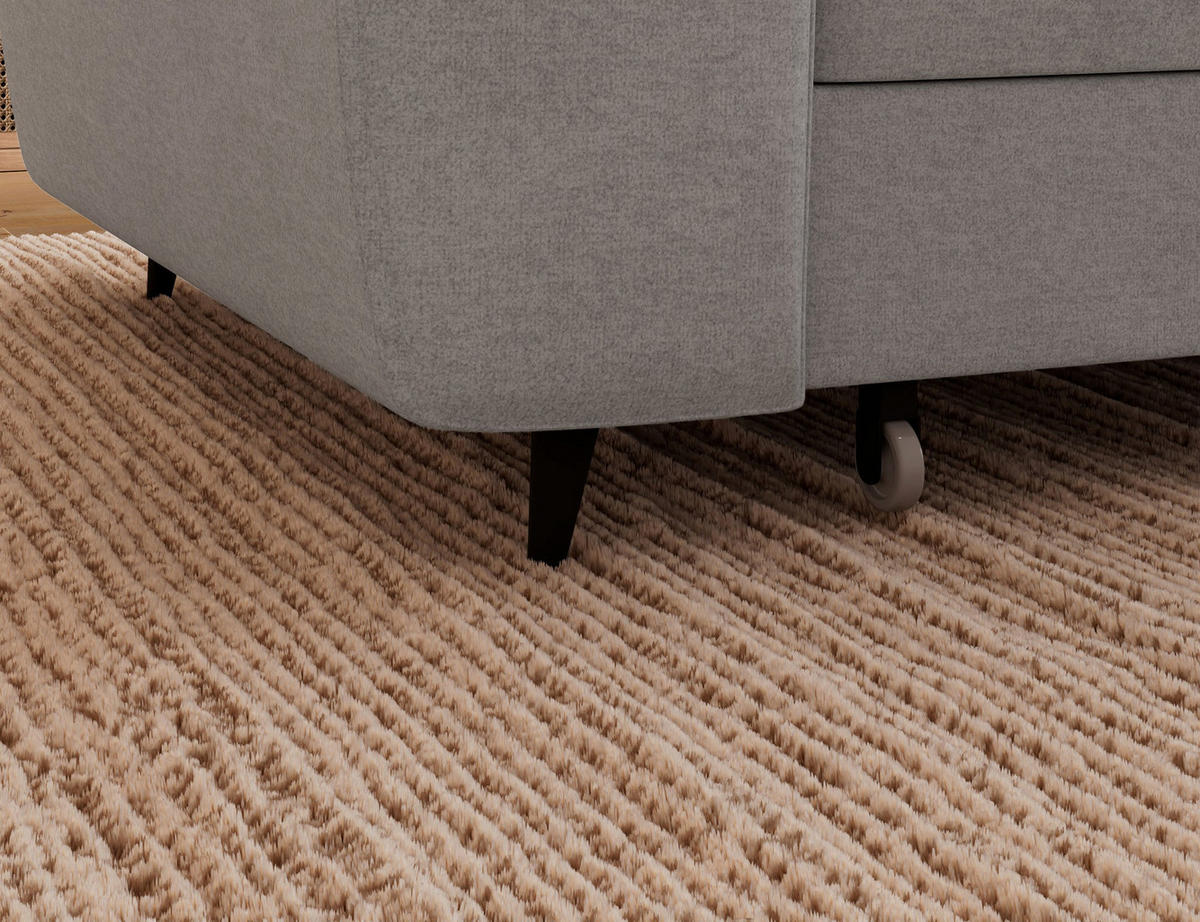 ECKSOFA Vesteria mit Schlaffunktion und Bettkasten – Modernes Design, verstellbare Kopfstützen und hoher Sitzkomfort - Grau, Kunststoff (279/72cm) - Wohnideebilder