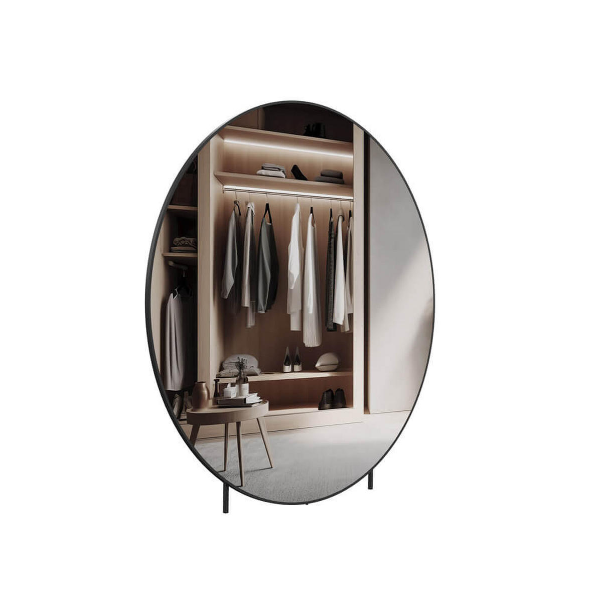 SPIEGEL KALI - 140 x 140 cm - Schwarz, Glas (140/140/2cm) - Home Deluxe