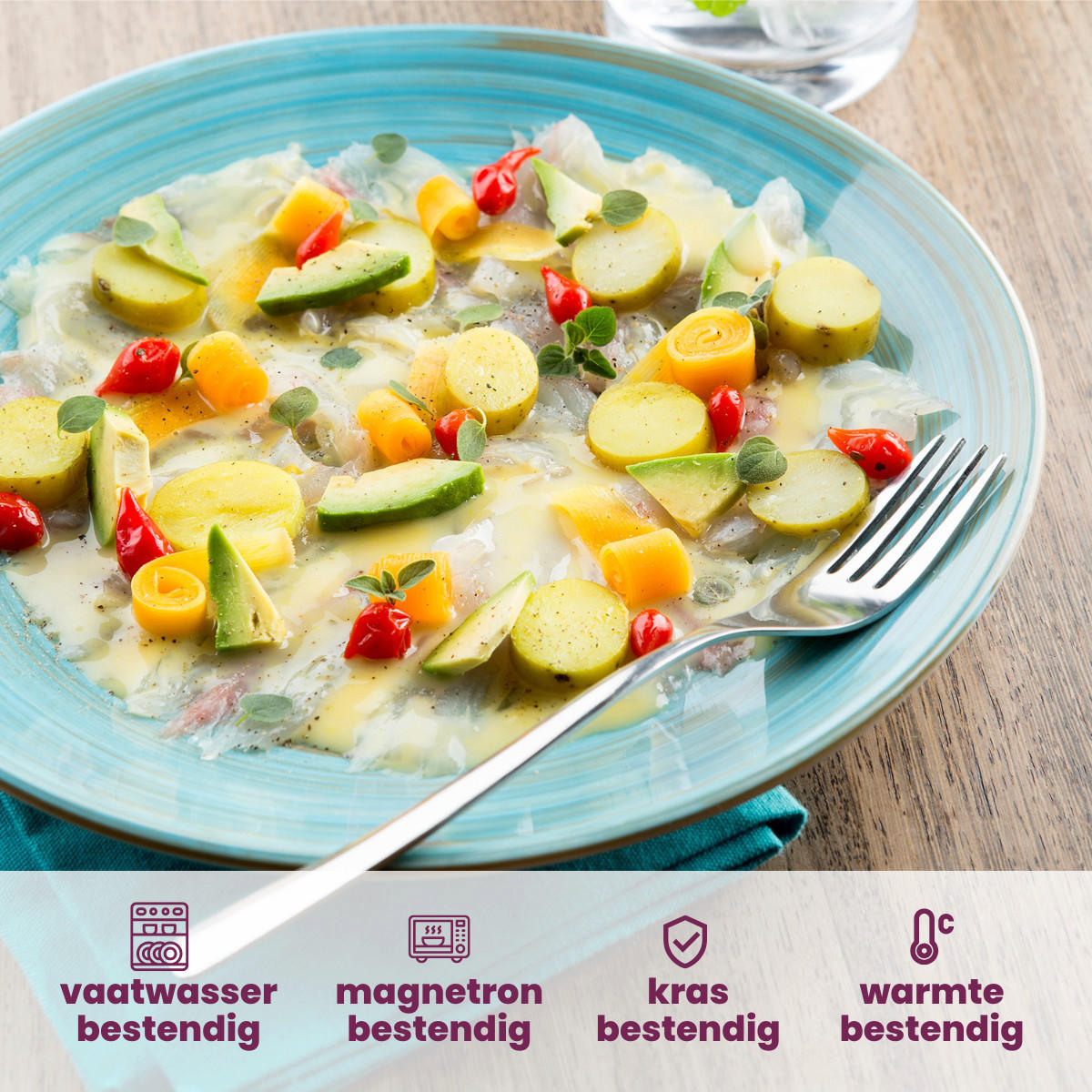 GESCHIRRSET24-TEILIG GESCHIRRSETTurbolino - Blau - 24-teilig / 6 Personen - Blau, Keramik (2/2/1cm) - Cosy & Trendy