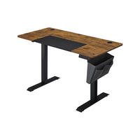 SCHREIBTISCH COMPUTERTISCH - Braun, Holzwerkstoff (140/60/120cm) - Hansiro