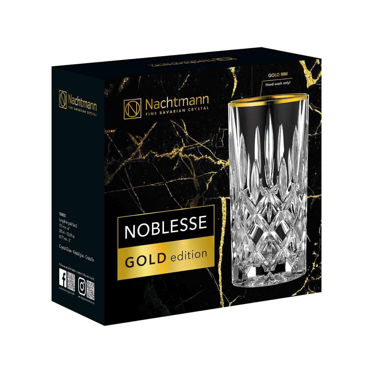 WHISKYBECHER Noblesse transparent 375 ml 2er Set - Transparent, Glas (0.375L) - Nachtmann