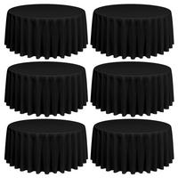 TISCHDECKEN 6er Set Schwarz 228 cm - Schwarz, Textil (228/228/1.5cm)