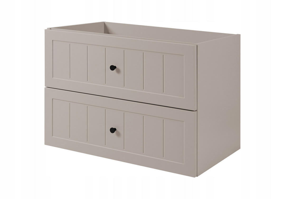 WASCHBECKUNTERSCHRANK GUSTO 160cm mit Arbeitsplatte Farbe: Kaschmir Kaschmir - Kaschmir, Holzwerkstoff (160/58/46cm) - Rodan