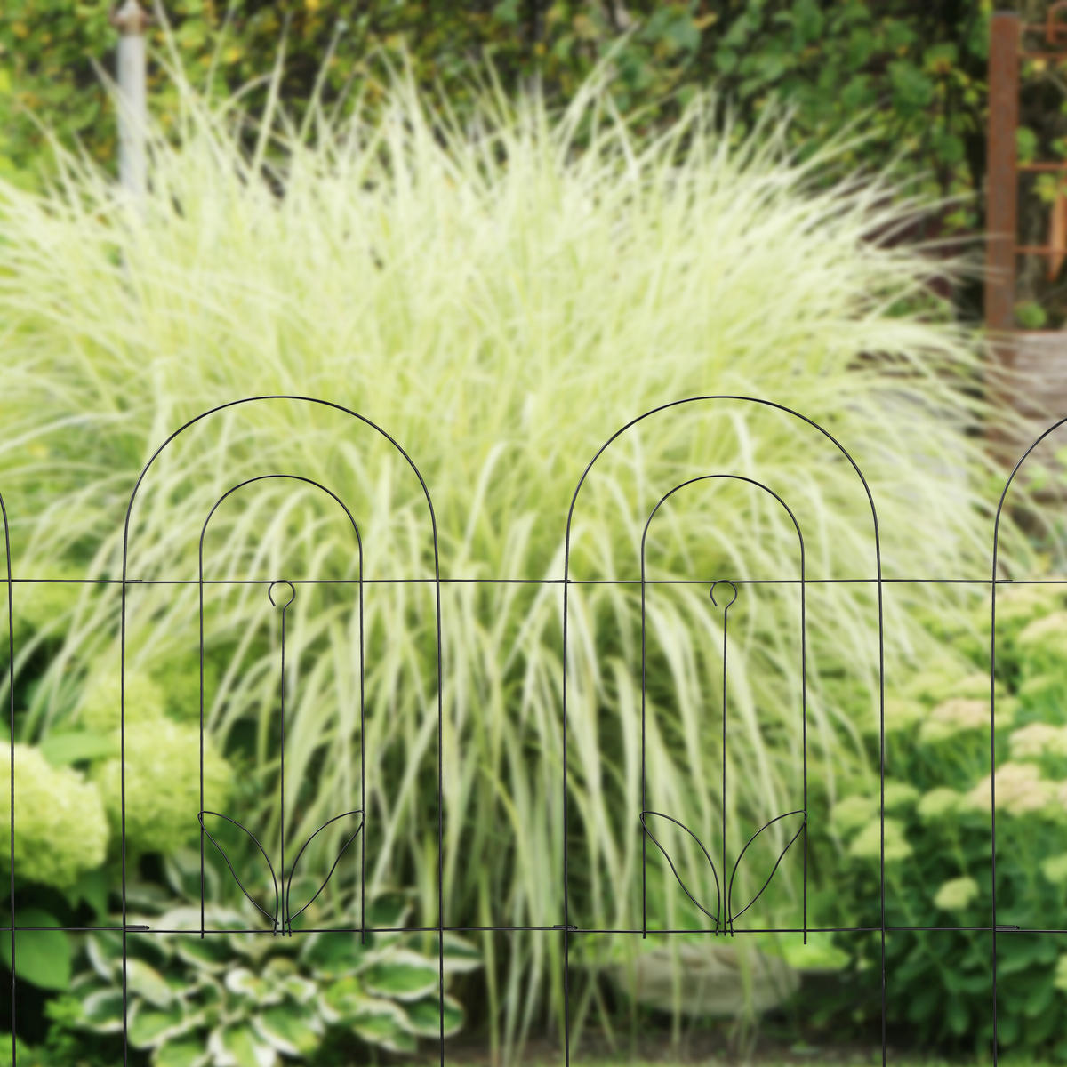 5XBEETZAUN - Schwarz, Metall (244.5/80/1cm) - Relaxdays