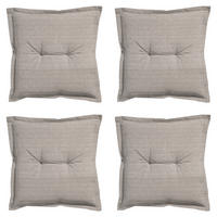 SITZKISSEN Richmond - Beige - 50/50/7 cm - 4er-Set - Beige, Textil (50/7/50cm) - Madison