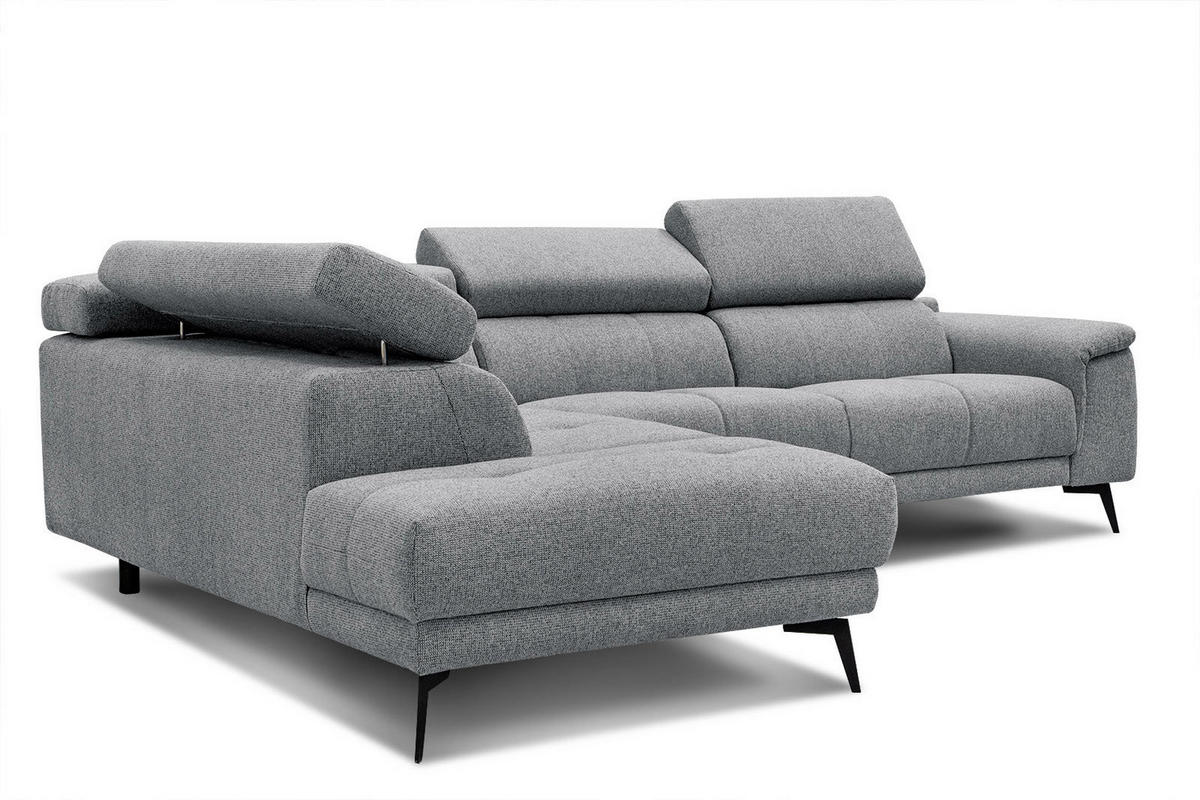 ECKSOFA FIERO 5-Sitzer, olivgrün - Schwarz/Olivgrün, Holzwerkstoff/Textil (158/269cm) - Courtois Laville