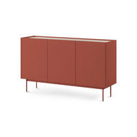 KOMMODE Bema Keramikrot - Rostfarben, Holzwerkstoff (144/83/37cm) - Pillovely