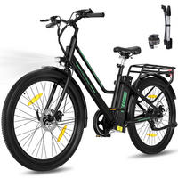 ELEKTROFAHRRAD BK8SL 27,5 Zoll mit LCD-Display ,maximale Reichweite 100 km - Schwarz, Metall (76cm) - COLORWAY