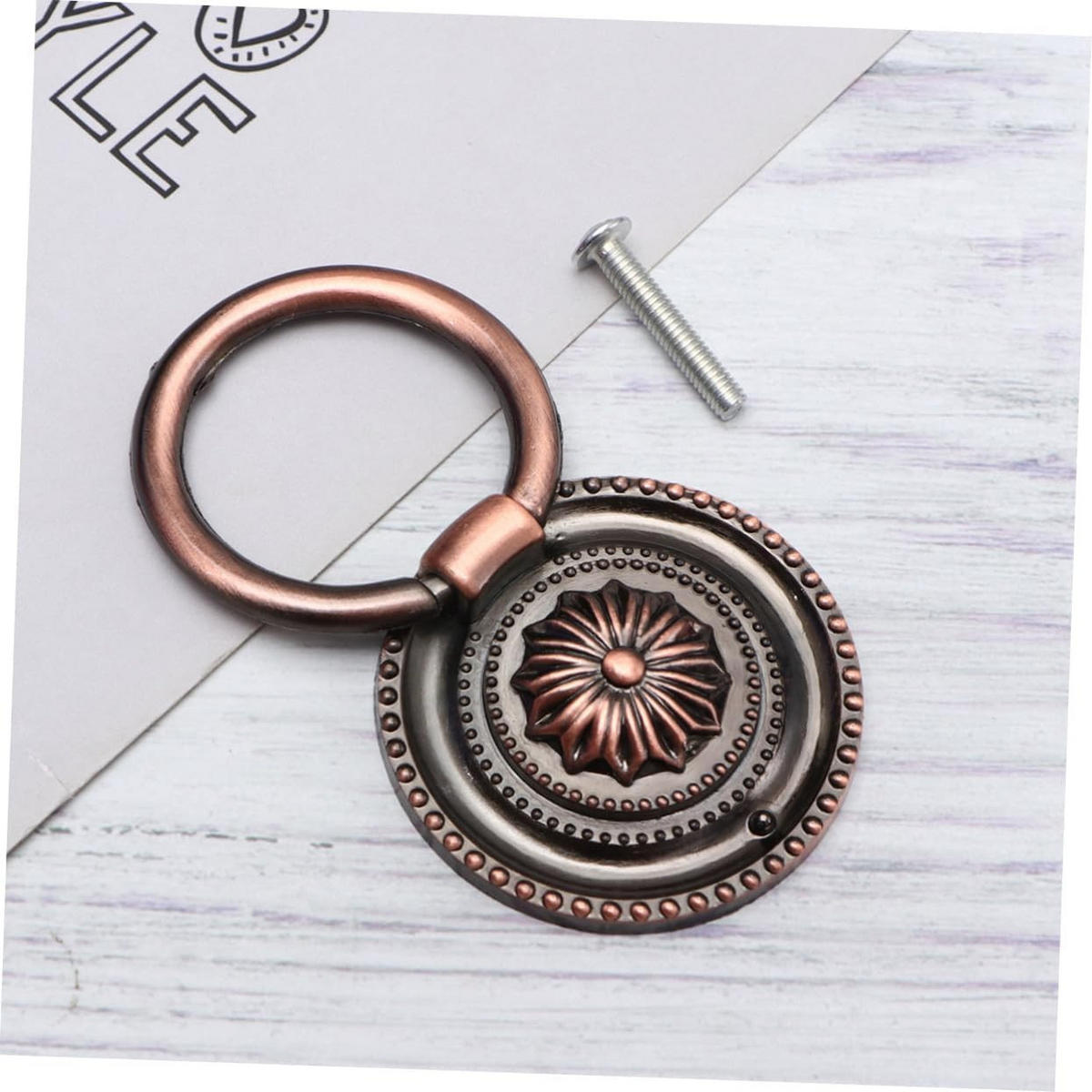MÖBELGRIFF Antik Messing 2er-Set - Orange, Metall (3.7/1/5.2cm)