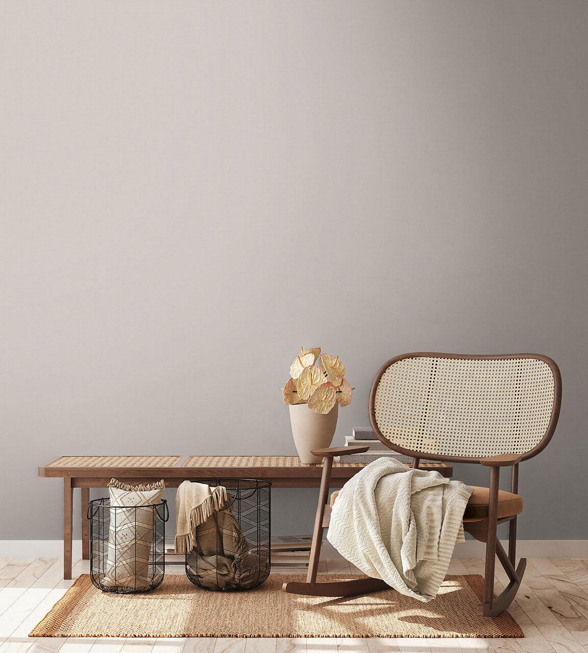 VLIESTAPETE Beige 53/1005 cm - Beige, Textil (53/1cm) - KUNSTLOFT