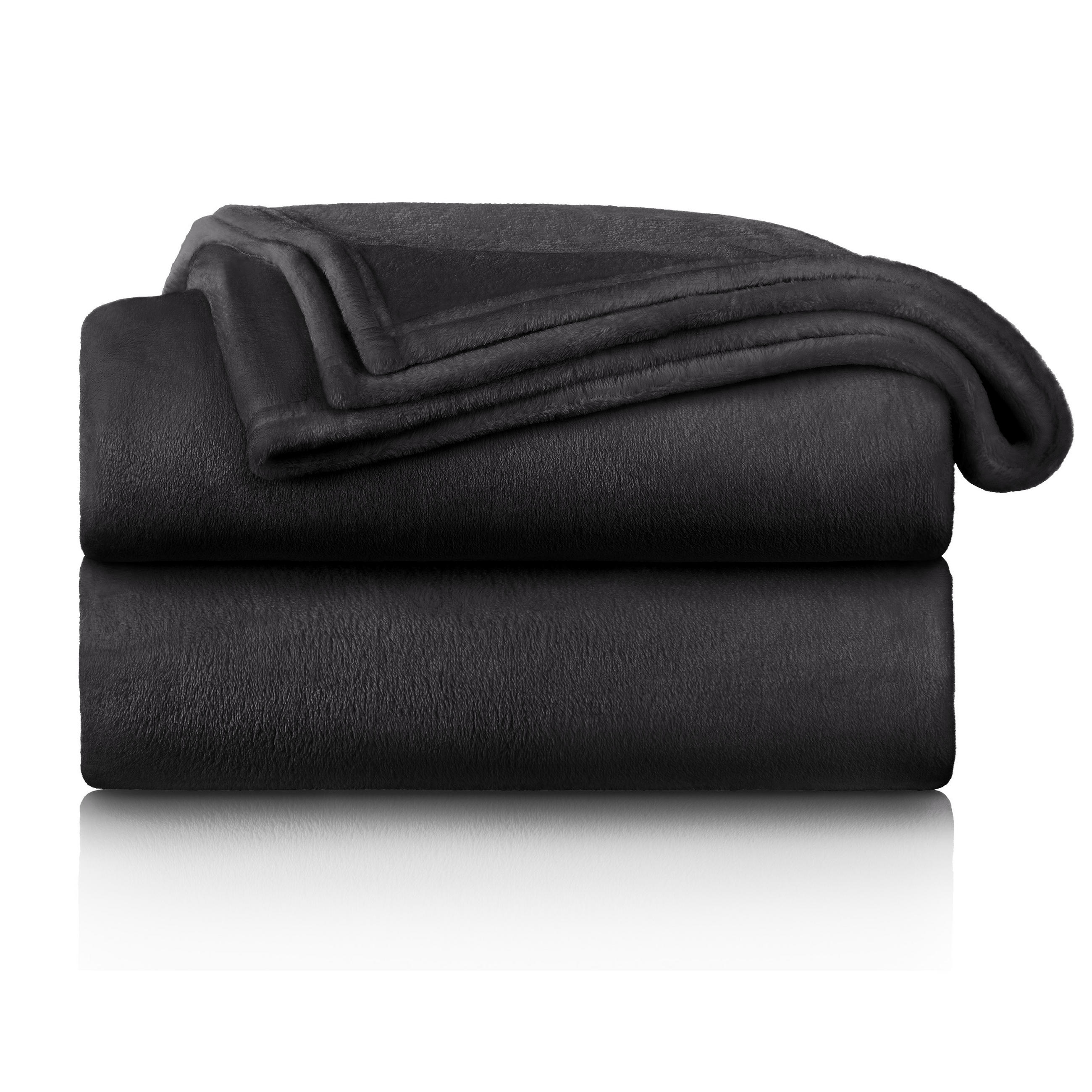 KUSCHELDECKE Anton 220/240 cm, Anthrazit - Anthrazit, Textil (220/240cm) - Blumtal
