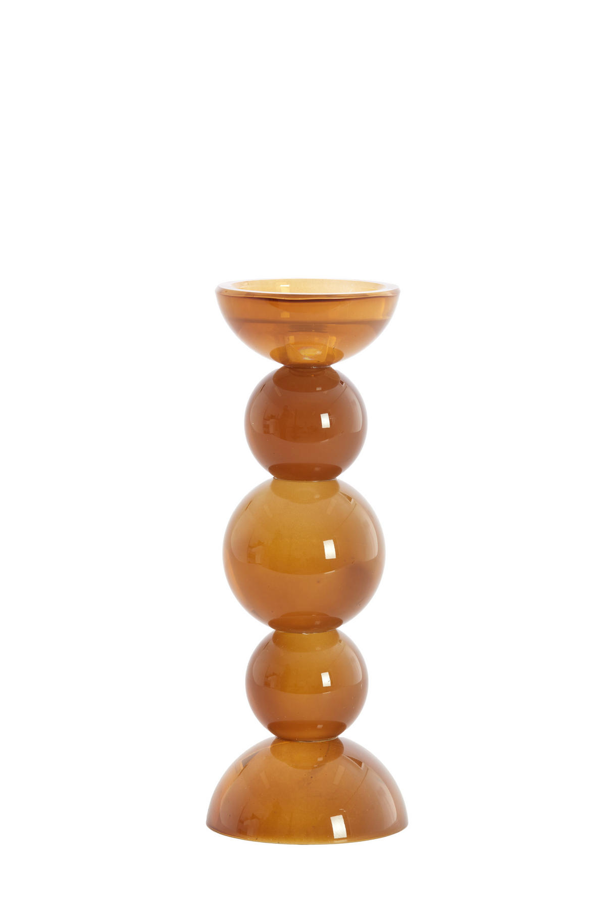 KERZENSTÄNDER Itinga - Braun - 10/10/26.5 cm - Braun, Glas (10/26.5/10cm) - Light & Living