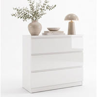SIDEBOARD Boston weiß / weiß hg 80,2 / 41 / 85,5 cm - Weiß, Holz/Holzwerkstoff (80/86/41cm) - Feldmann-Wohnen