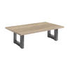 COUCHTISCH Etti 3 140 x 70 x 47 Wohnzimmertisch Graphit/Eiche Sägerau - Hellbraun, Holz (140/70/47cm) - 58aufmkessel