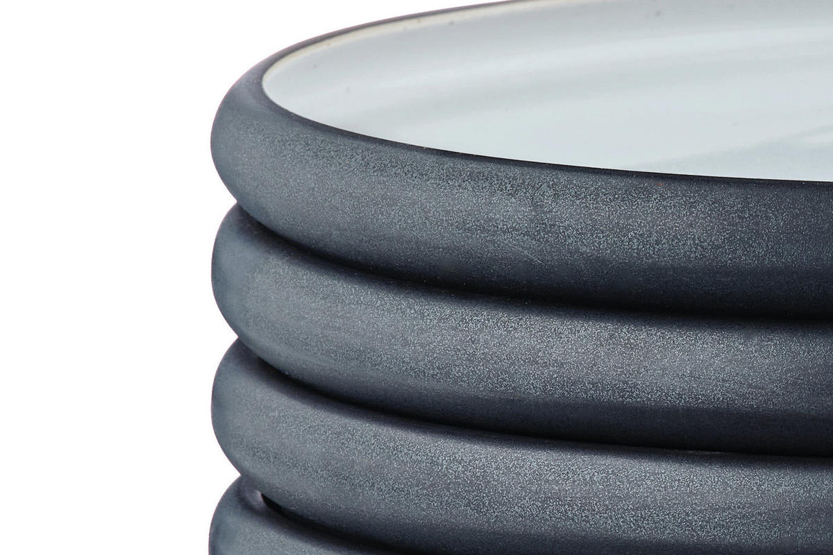 TELLER Gourmet Ø21,5cm - 4er-Set - Onyx - Schwarz, Keramik (21.5cm) - Björn