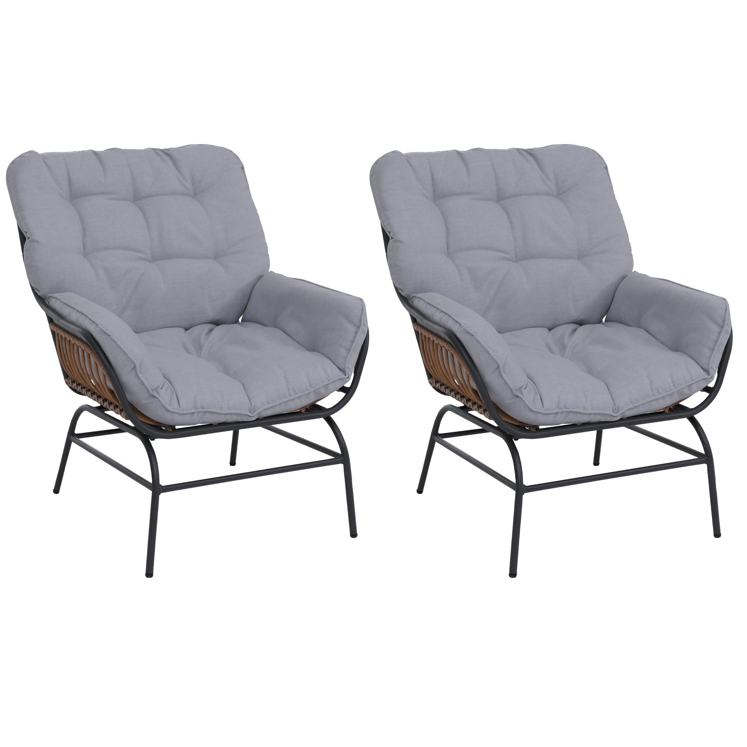 ZÁHRADNÁ STOLIČKA Sivá, Svetlo sivá - sivá/svetlosivá, kompozitné drevo (77/90/80cm) - MCW