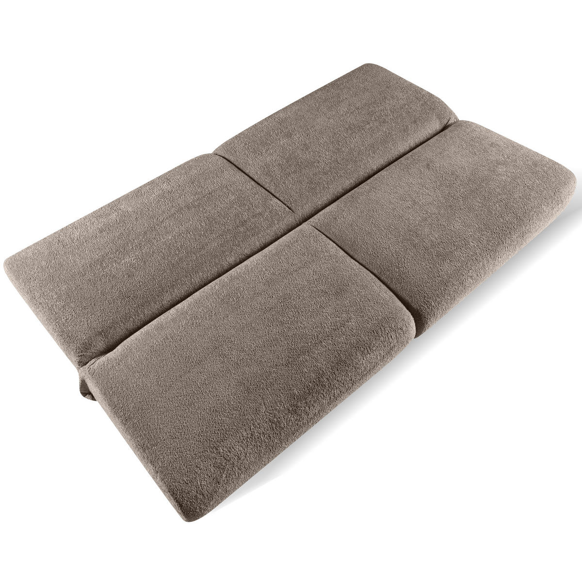 SCHLAFSOFA Beno 3-Sitzer mit Schlaffunktion, Braun - Braun, Textil (199/91/91cm) - Beautysofa