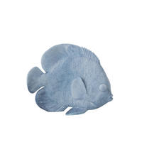 DEKOOBJEKT FISCH - Blau, Glas/Naturmaterialien (12/23/29cm) - J-Line