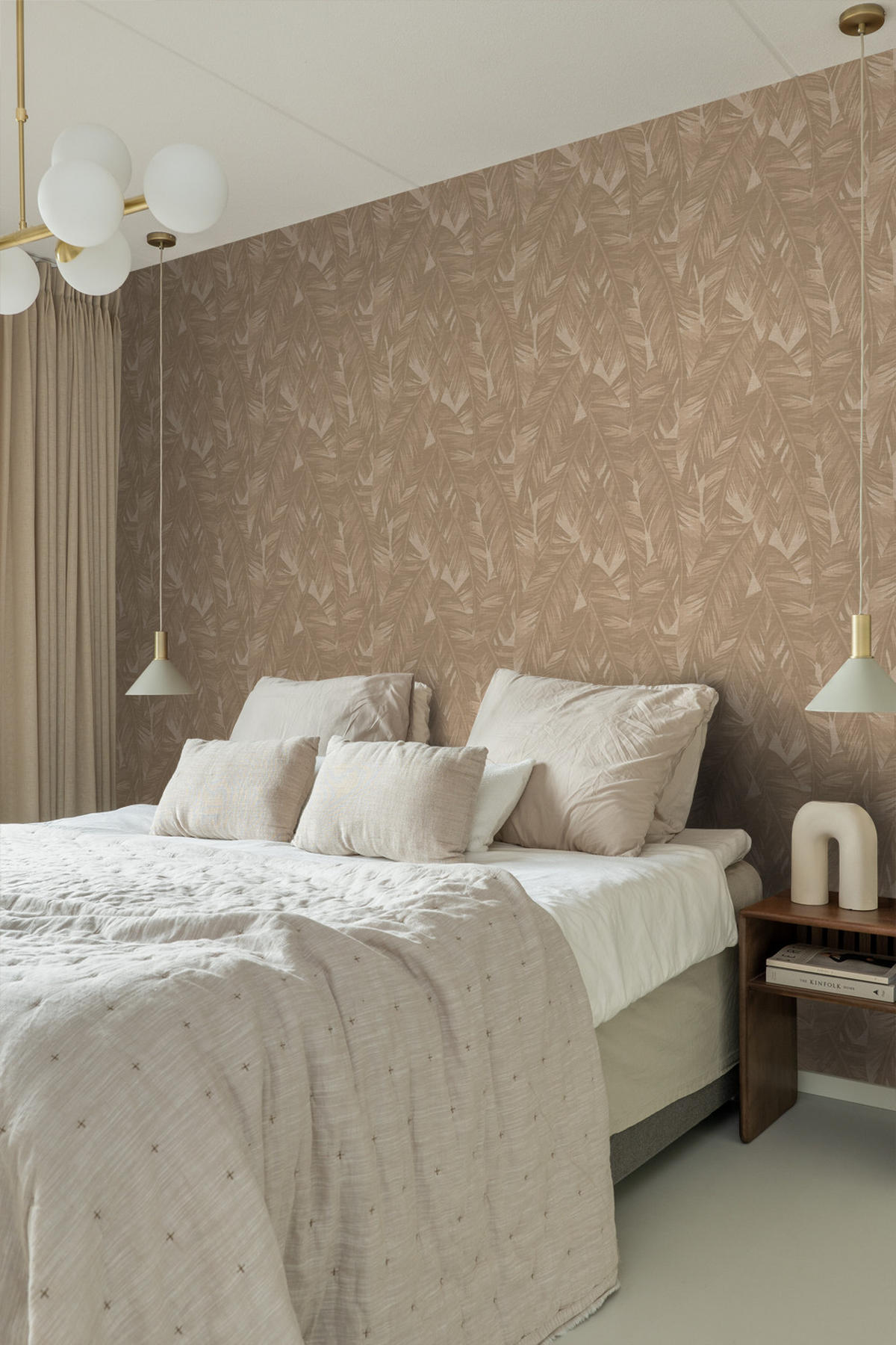 TAPETE Bananenblätter 50 x 900 cm - Braun, Papier (50/900cm) - Origin Wallcoverings