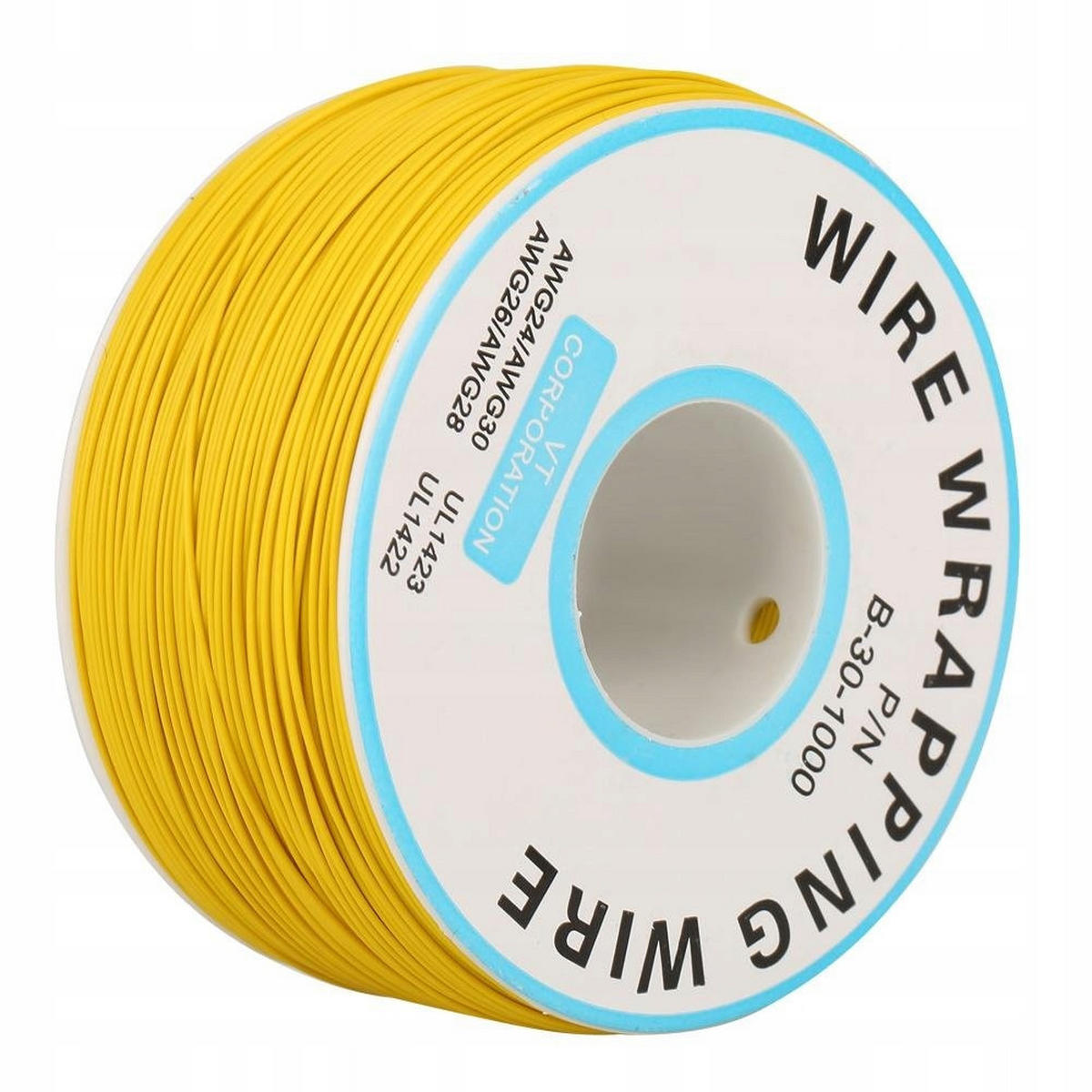 DRAHT KYNAR, 0,25 mm AWG 30, 0,60 mm Außen-Ø, 200 m, verzinntes Kupfer, PVC-Isolierung, 300 V, -60 bis 200 °C - Multicolor, Kunststoff/Metall (10/10/10cm)