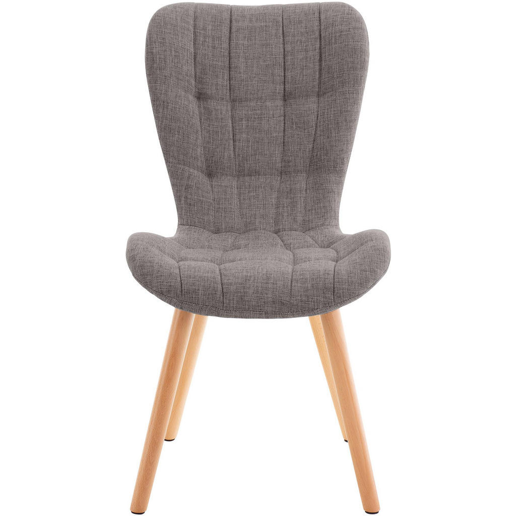 Thumbnail - CLP Stuhl, Hellgrau, Textil, 50x88x63 cm, Esszimmer, Stühle, Esszimmerstühle, Vierfußstühle