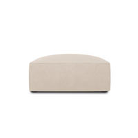 POUF Ruby aus strukturiertem Stoff beige - Creme, Textil (93/40/93cm) - Micadoni