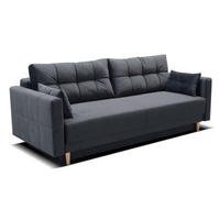 SOFA Grafit LEMA Ausziehbar - Graphitfarben, Textil (216/85/91cm) - Sepro Meble
