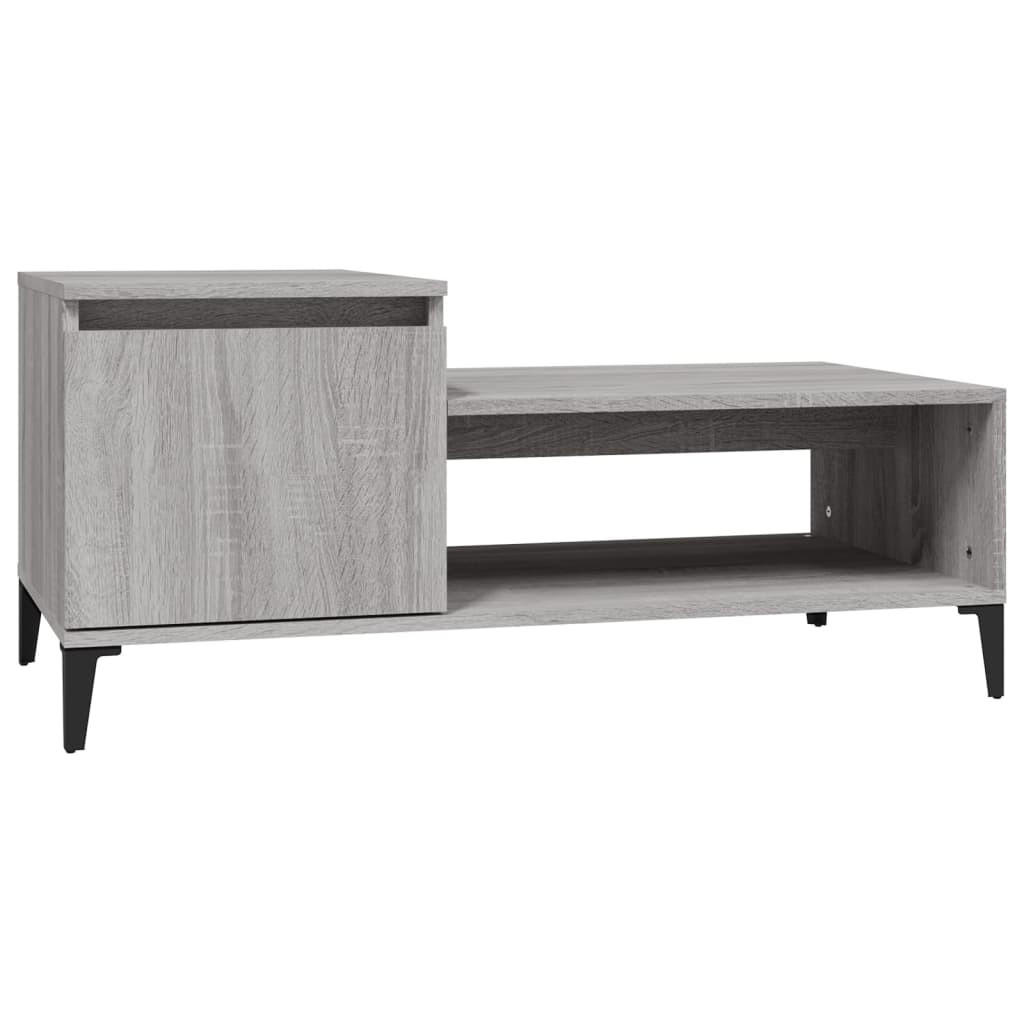 COUCHTISCH Grau Sonoma 100x50x45 cm Holzwerkstoff - Grau, Holzwerkstoff (100/50/45cm) - furnicato