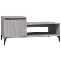 COUCHTISCH Grau Sonoma 100x50x45 cm Holzwerkstoff - Grau, Holzwerkstoff (100/50/45cm) - furnicato