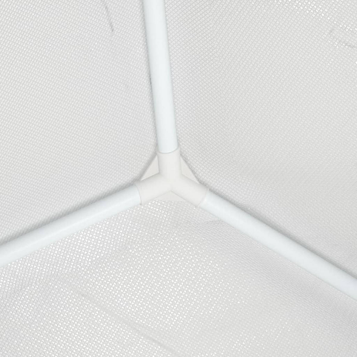 PARTYZELT 4/6 M Weiss - Weiß, Kunststoff (600/270/400cm) - vidaXL
