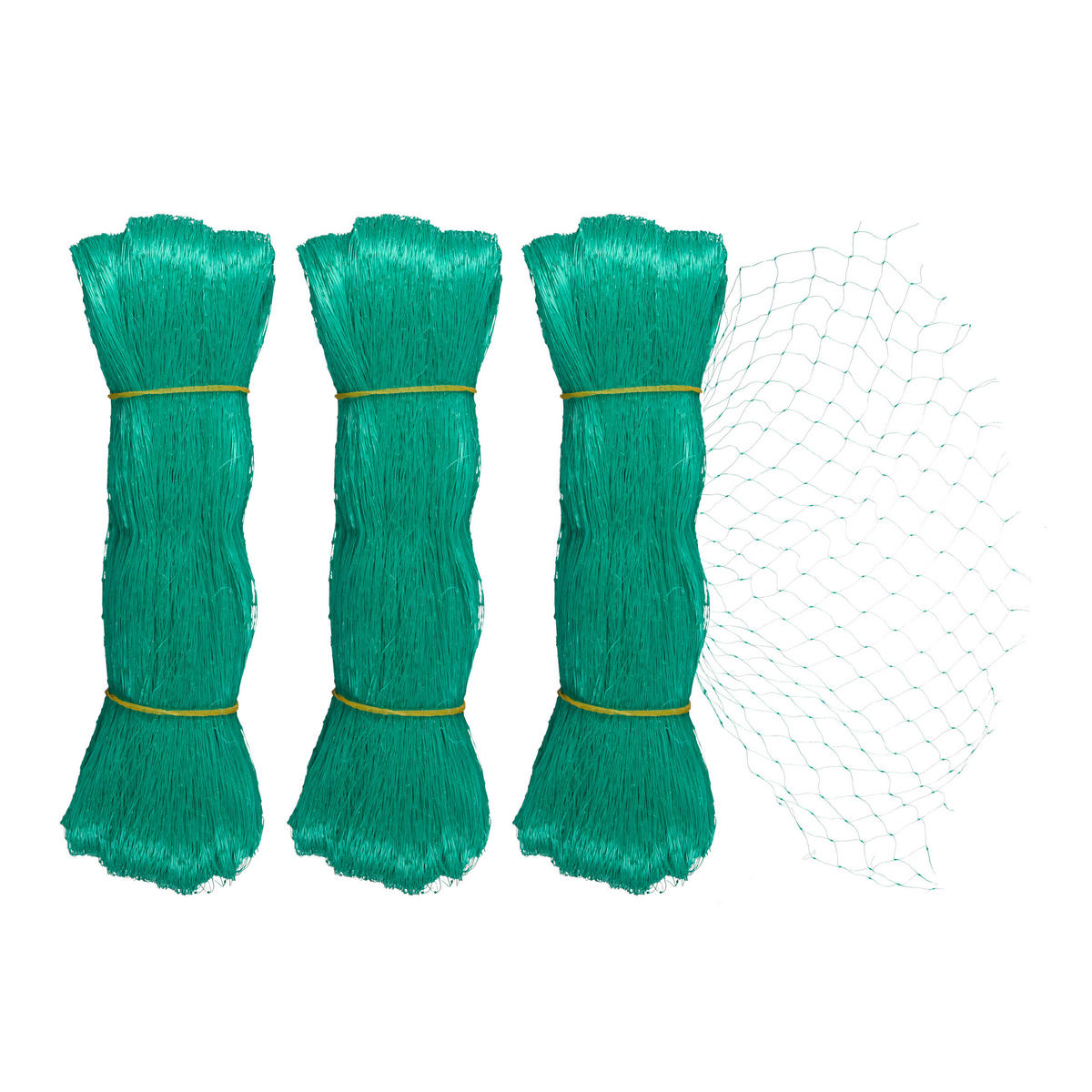 3xVOGELNETZ - Grün, Kunststoff (500/400cm) - Relaxdays