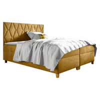 BOXBETT Inez - Gelb, Holz (180/200cm) - MIRJAN24