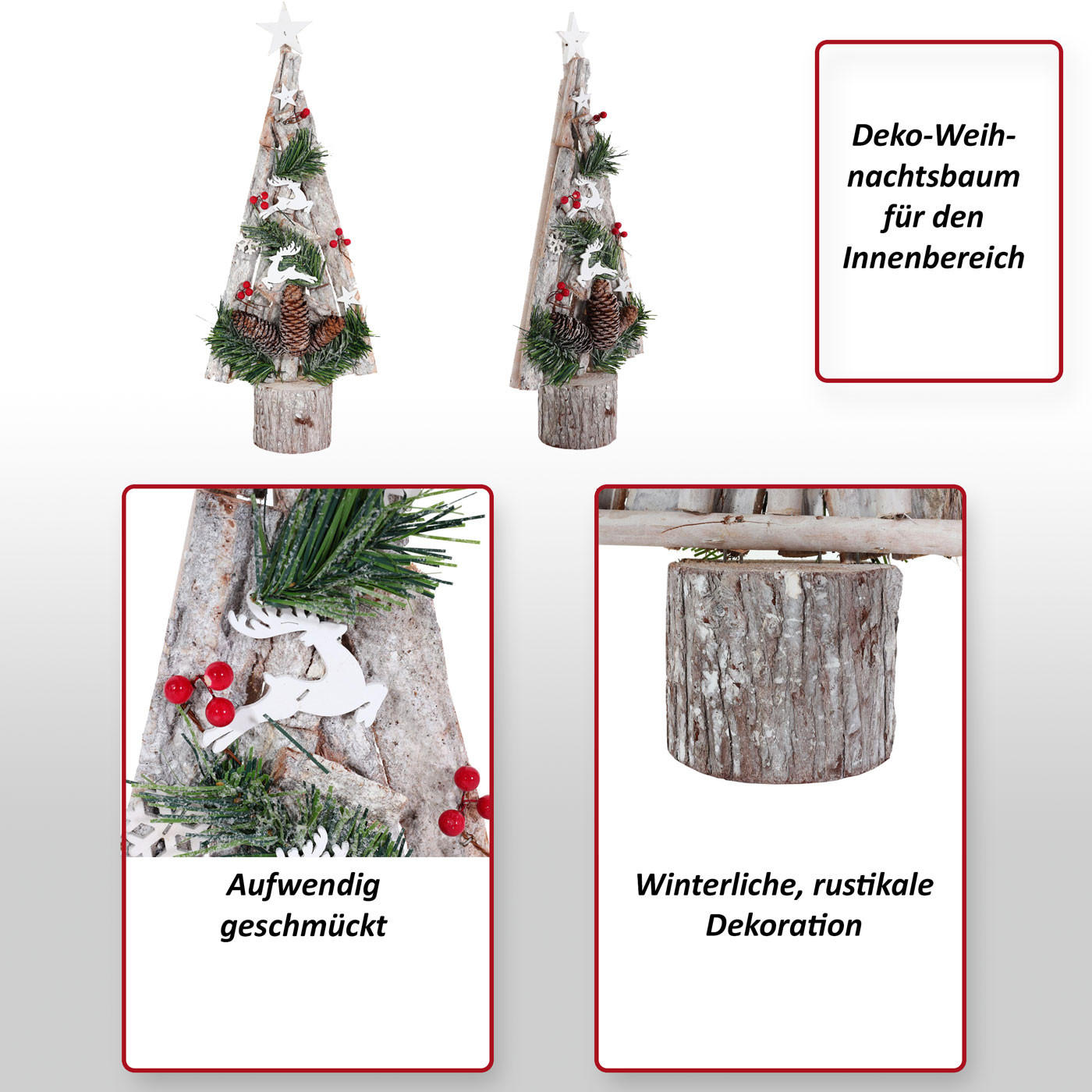 Thumbnail - MCW Deko-Weihnachtsbaum, Weiß, Holz, 57 cm, Dekoration, Weihnachtsdekoration, Weihnachtsbäume & Zubehör