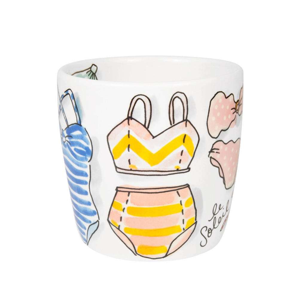 CAPPUCCINO-BECHER Bikini in Bunt - 500 ml - Multicolor, Keramik (0.5L) - Blond Amsterdam