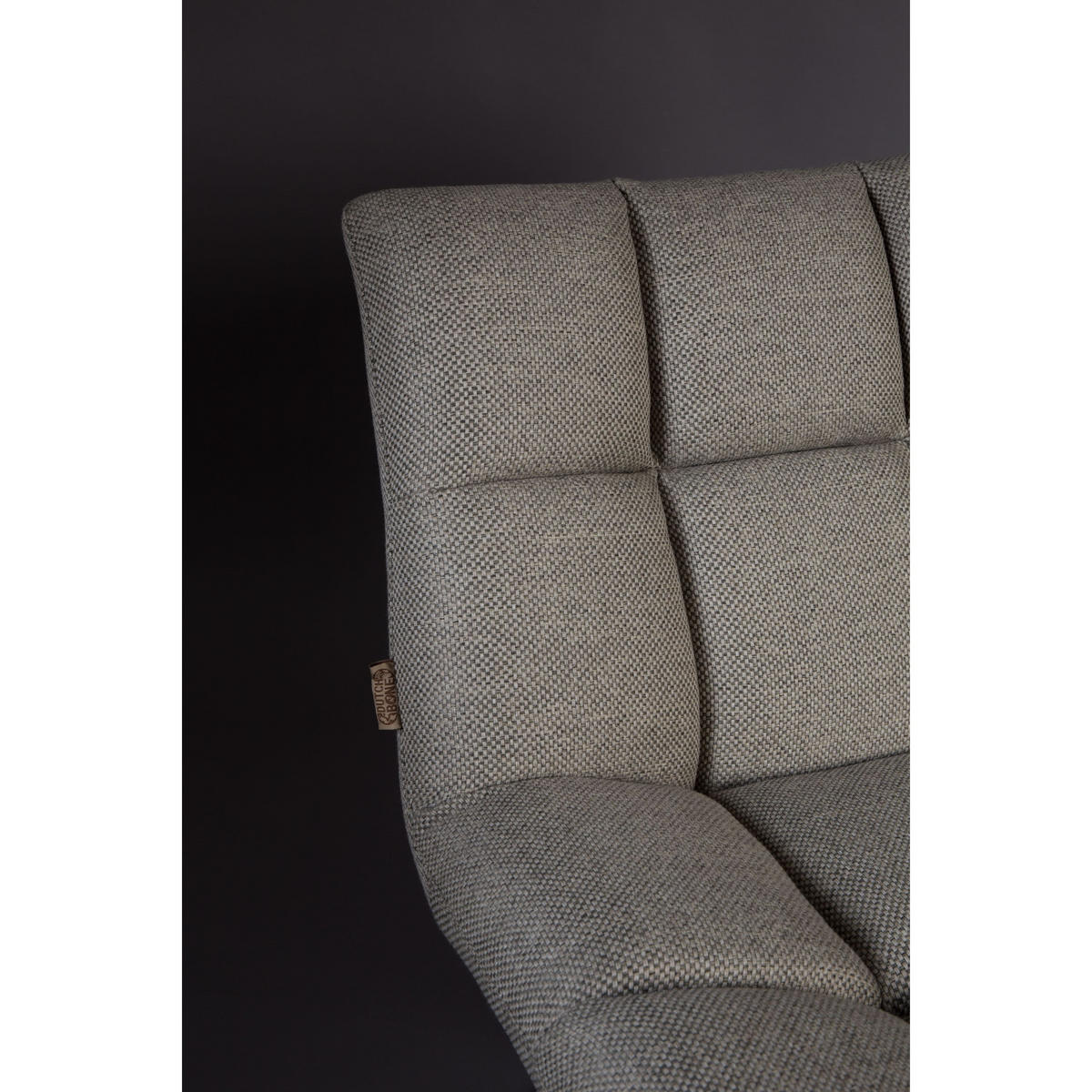 SESSEL Bar Bouclé Hellgrau - Grau, Textil (76/78/74cm) - Dutchbone