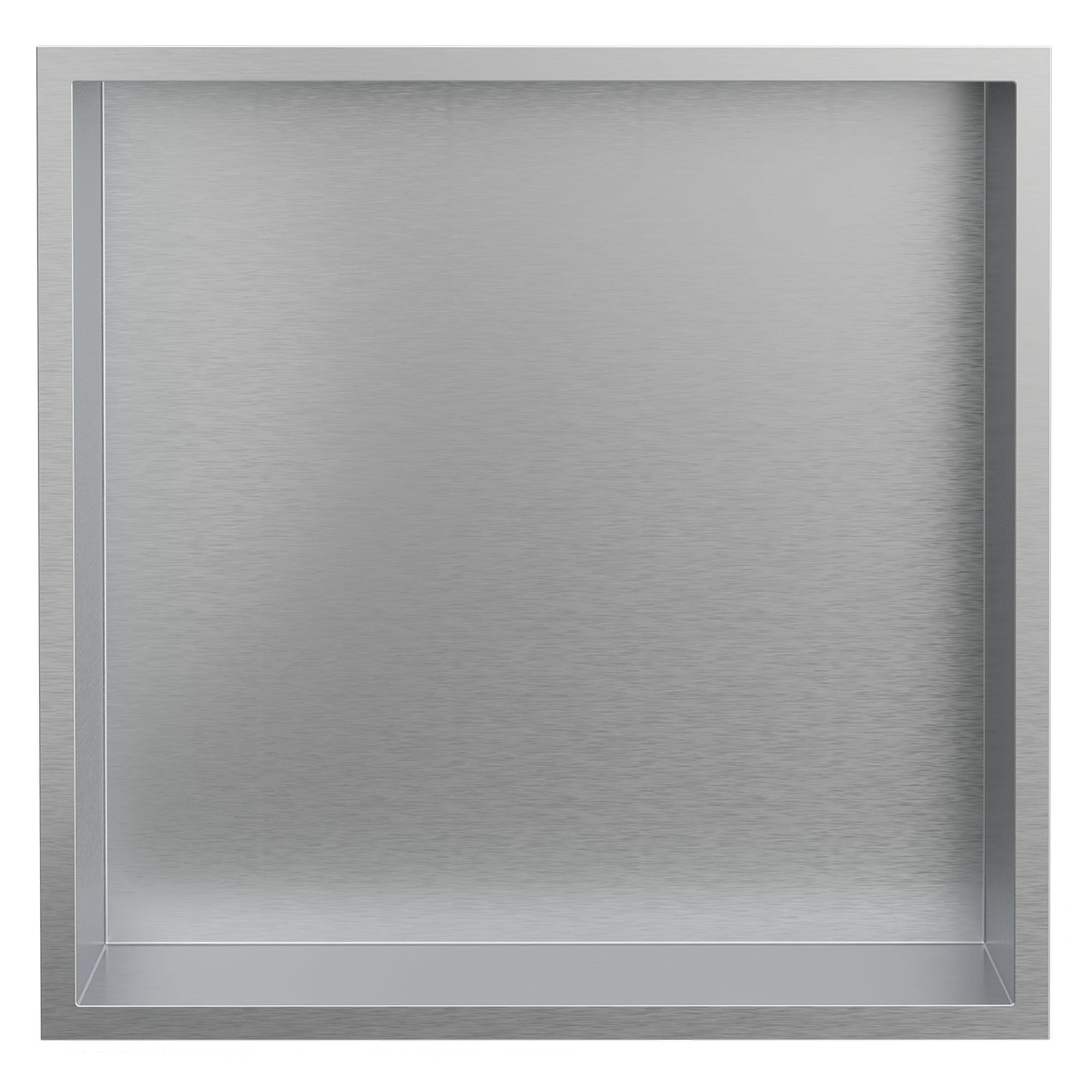 DUSCHNISCHE Silber 30/30 cm - Silberfarben, Metall (32/10/32cm) - LuxeBath