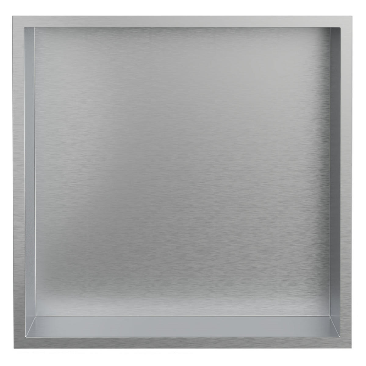 DUSCHNISCHE Silber 30/30 cm - Silberfarben, Metall (32/10/32cm) - LuxeBath