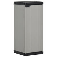 GARTEN-LAGERSCHRANK Mit 1 Boden Grau Und Schwarz 35/40/85 Cm - Grau, Holzwerkstoff/Kunststoff (35/85/40cm) - vidaXL