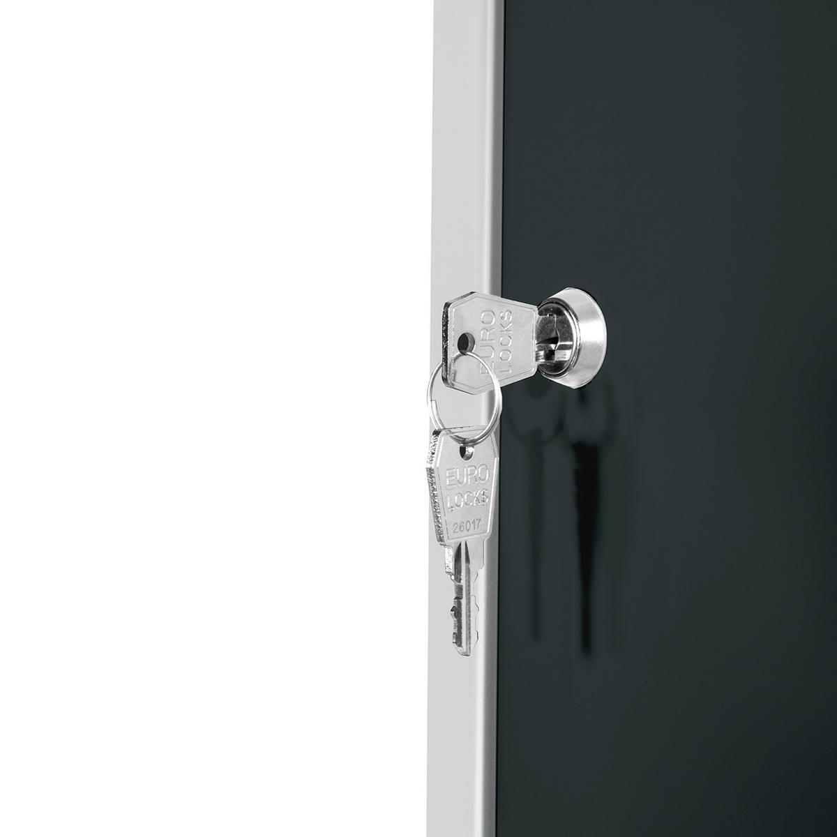 SCHLIESSFACHWÜRFEL Blocky mit Zylinderschloss + 2 Schlüssel 40x40x40cm Lichtgrau/Anthrazitgrau - Anthrazit/Grau, Metall (40/40/40cm) - PROREGAL