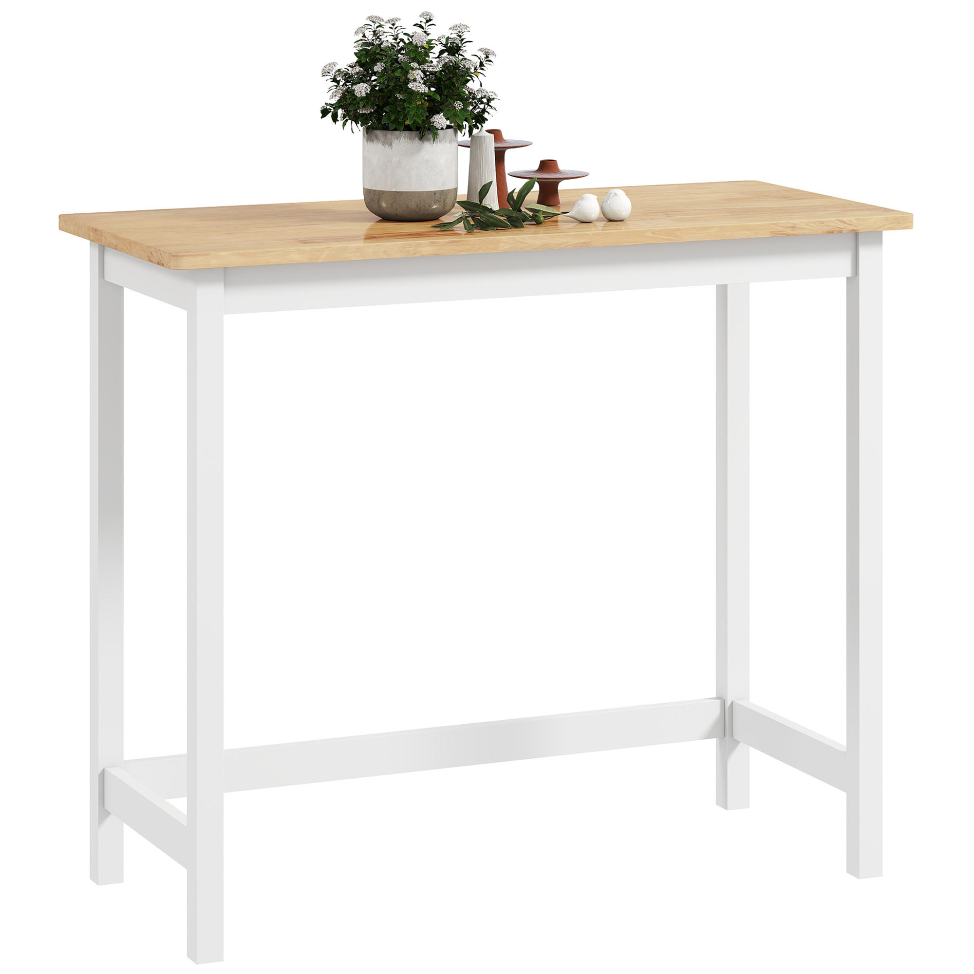 BARTISCH DE-07998 kompakt, Platz für 2 Personen Weiß - Eichefarben, Holzwerkstoff (108/48/91cm) - ComfortXL