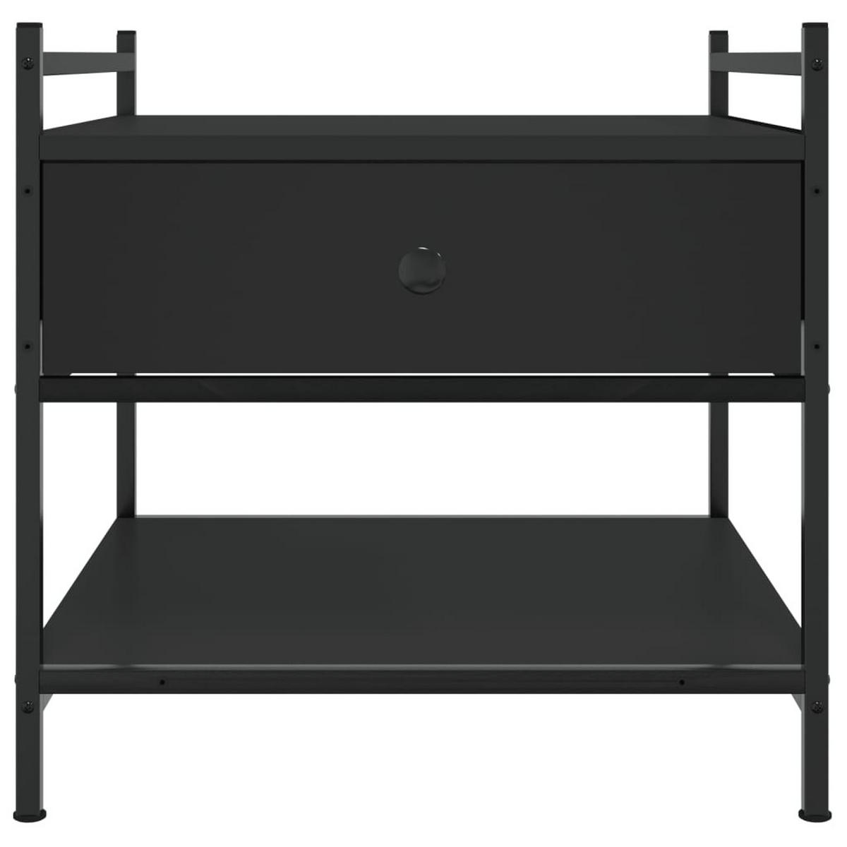 COUCHTISCH Schwarz 50x50x50 cm Holzwerkstoff - Schwarz, Holzwerkstoff (50/50/50cm) - furnicato