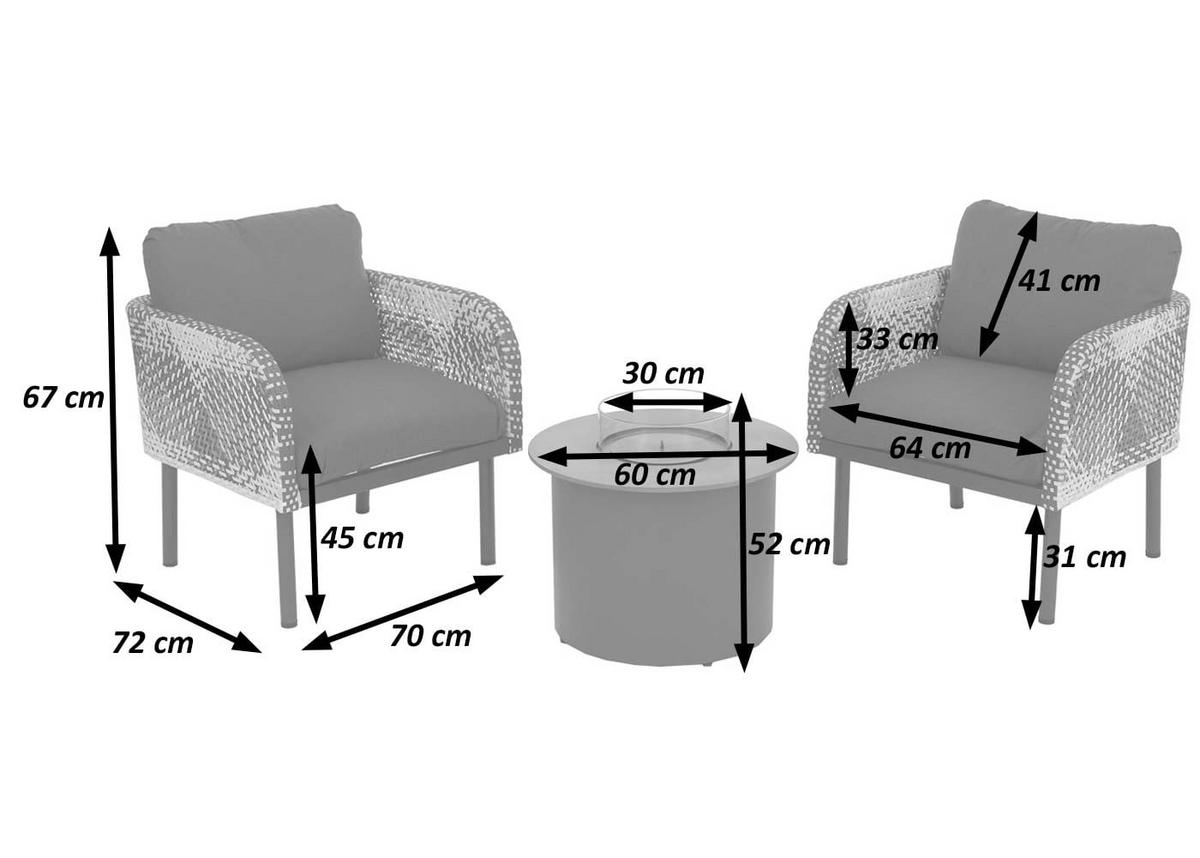 POLY-RATTAN SADA Béžová - béžová, kompozitní dřevo - MCW