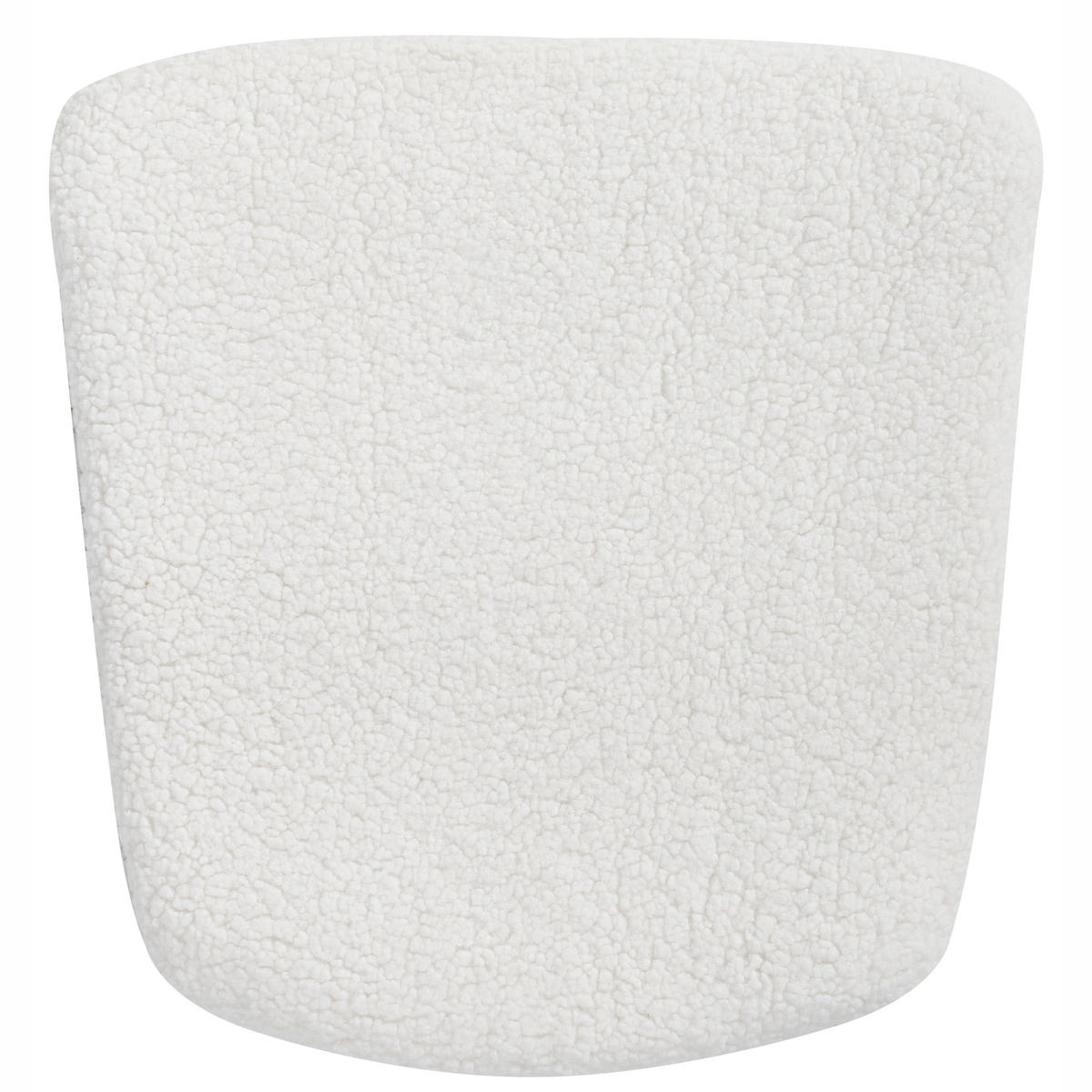 SCHAUKELSESSEL Bouclé Weiß Sandve - Hellbraun, Textil (72/98/87cm) - Beliani