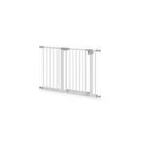 TÜRSCHUTZGITTER & Treppenschutz, Tür mit 90° Stop, ohne Bohren 105-115 cm - Weiß, Metall (115/5cm) - Sämann – make a difference.