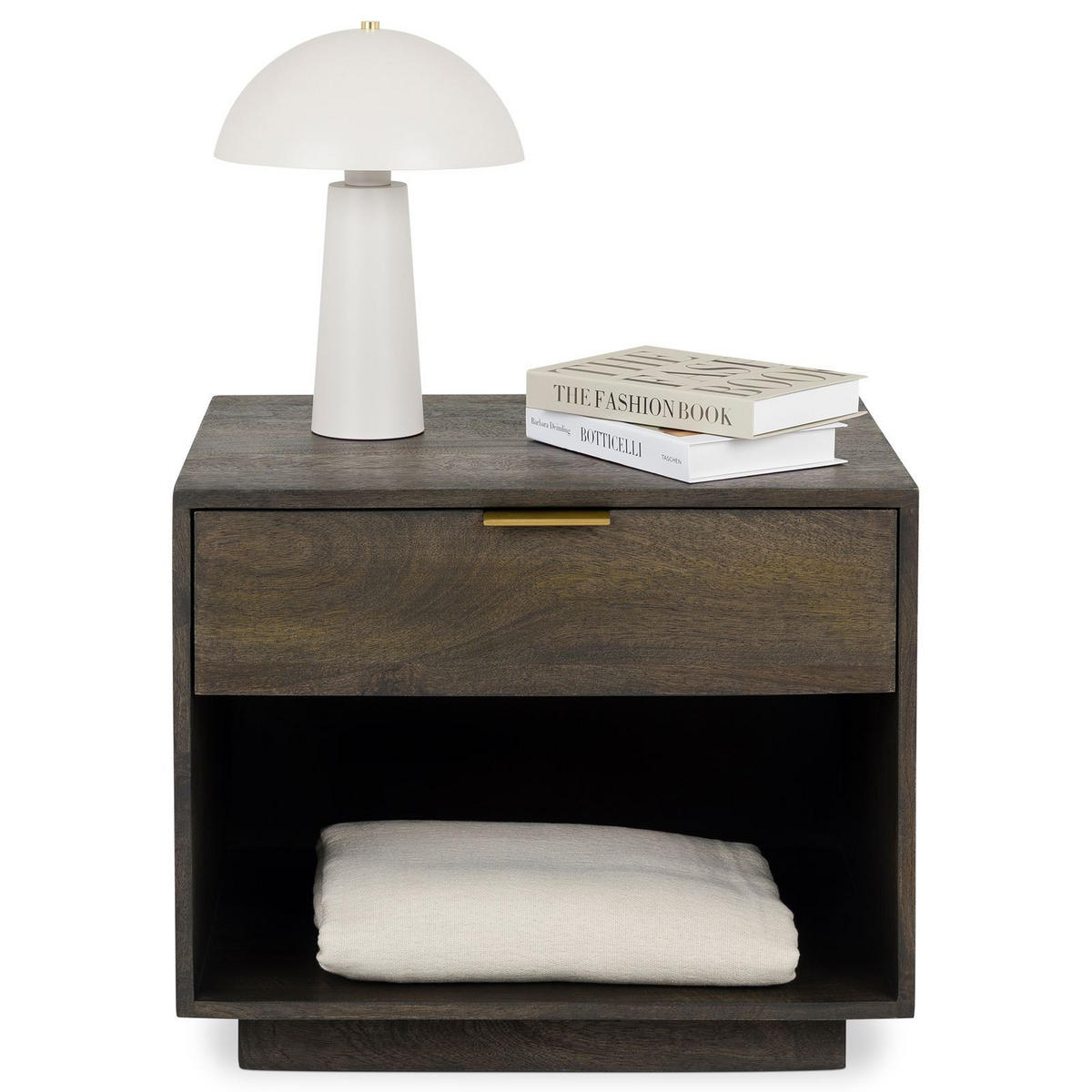 NACHTTISCH BORA braun - Braun, Holz (60/50/46cm) - IDIMEX