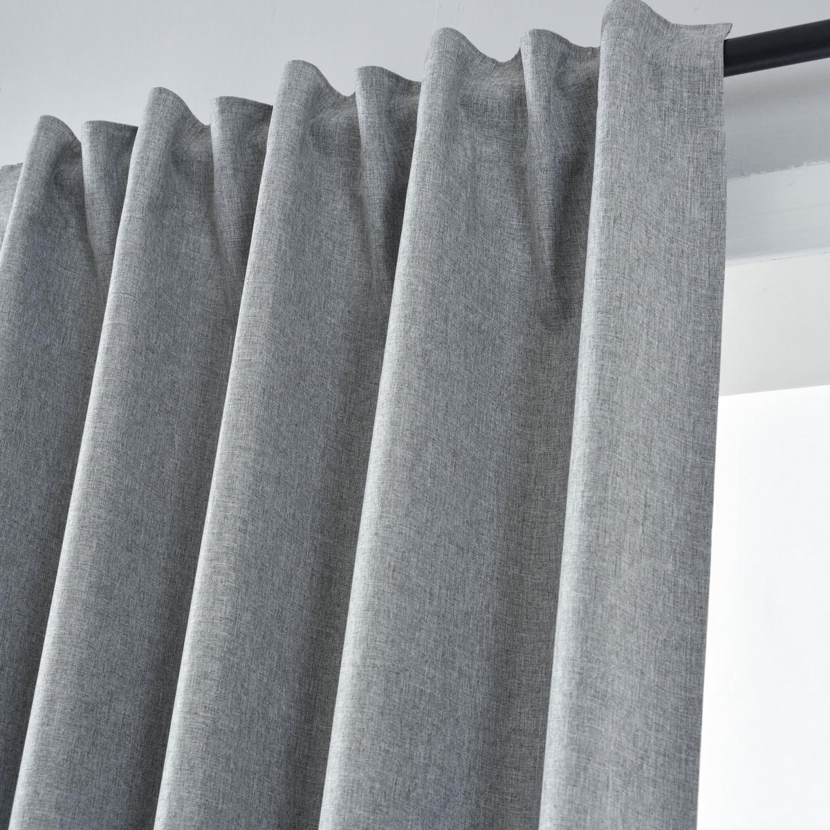 VORHANG BOSTON DARK HxB 245x140 cm Grau - Grau, Textil (140/245cm) - Gardinenbox